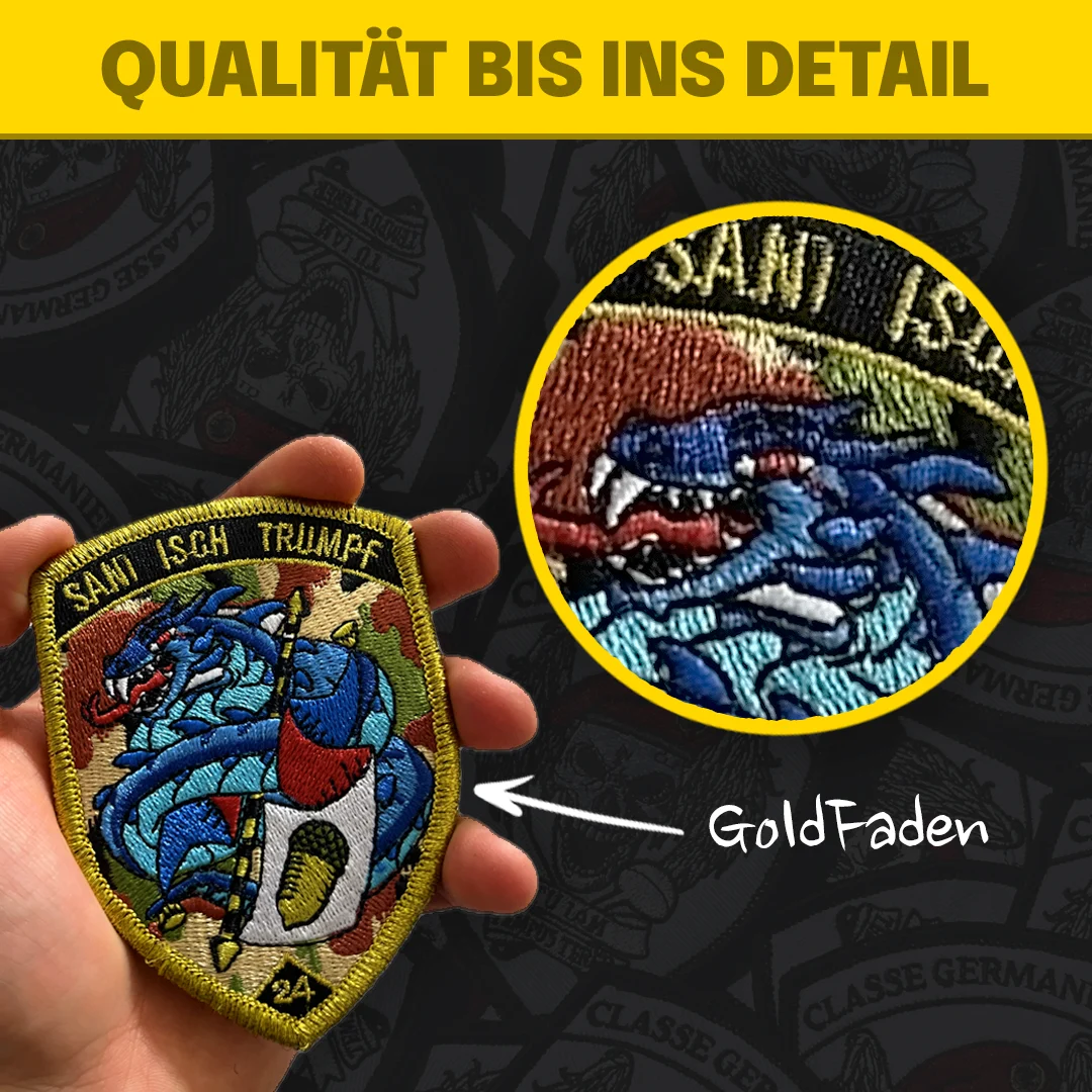 Produktfoto von badge rs badge personalisiert mit hoher Qualität mit vielen Details der Schweizer Armee